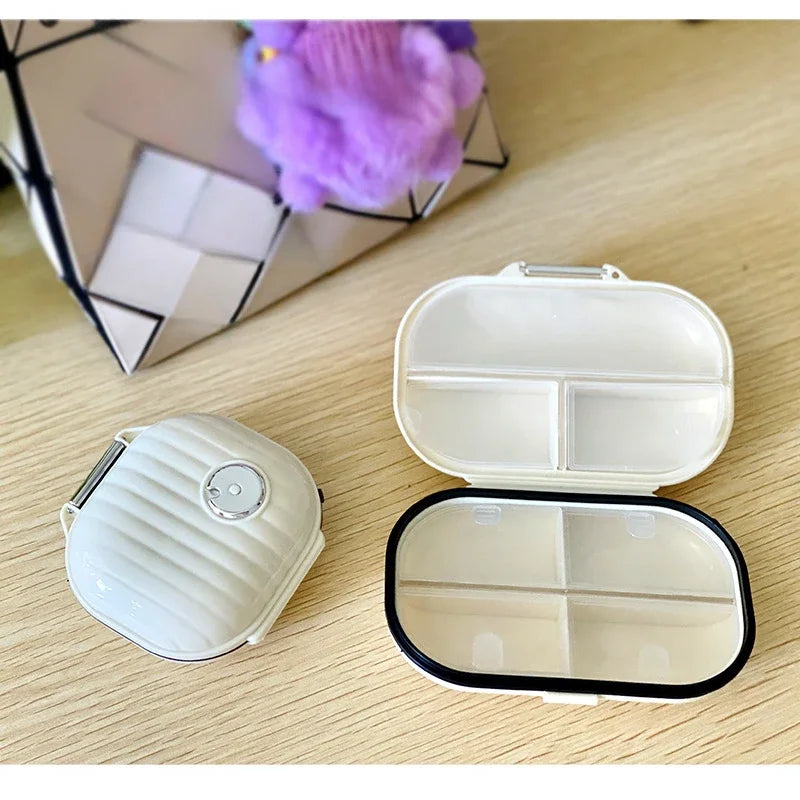 Compact 7-Compartment Pill Box: Travel-Friendly & Lightweight Medicine Organizer