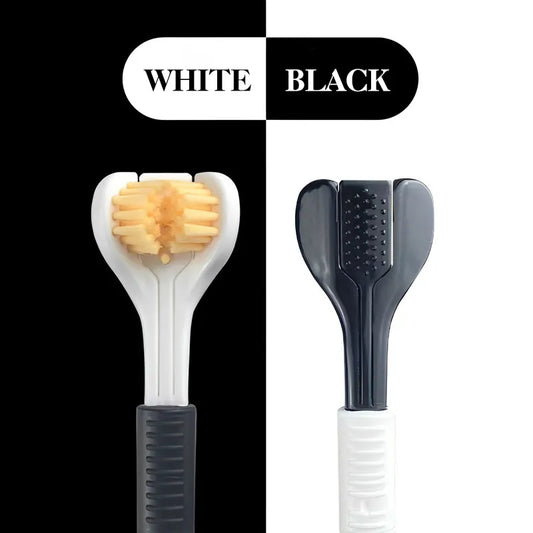 Gentle Bristle Toothbrush for Adults - Single Piece Rotation Type Oral Care Brush