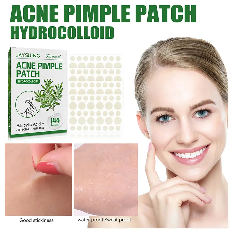 Quick Effect Acne Pimple Patch - Invisible Stickers for Face - 144 Patches - Beauty Skin Care Treatment