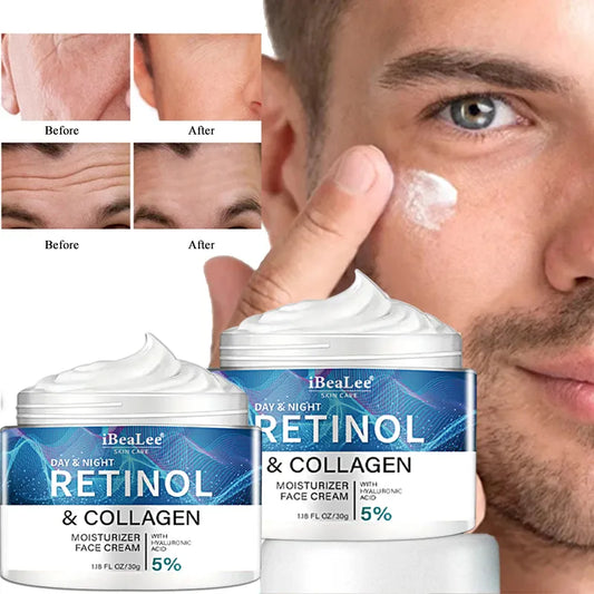 Men's Anti-Wrinkle Face Cream with Retinol and Firming Moisturizing Properties