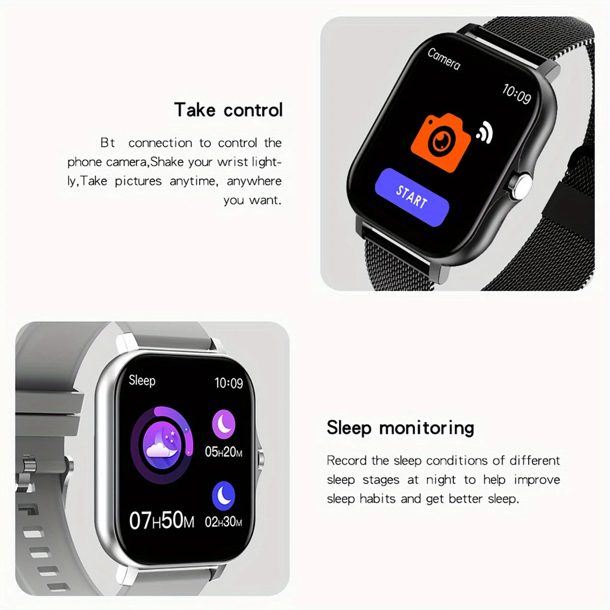 2023 GLORYFIT SmartWatch with Customizable Dial and Full Touch Screen