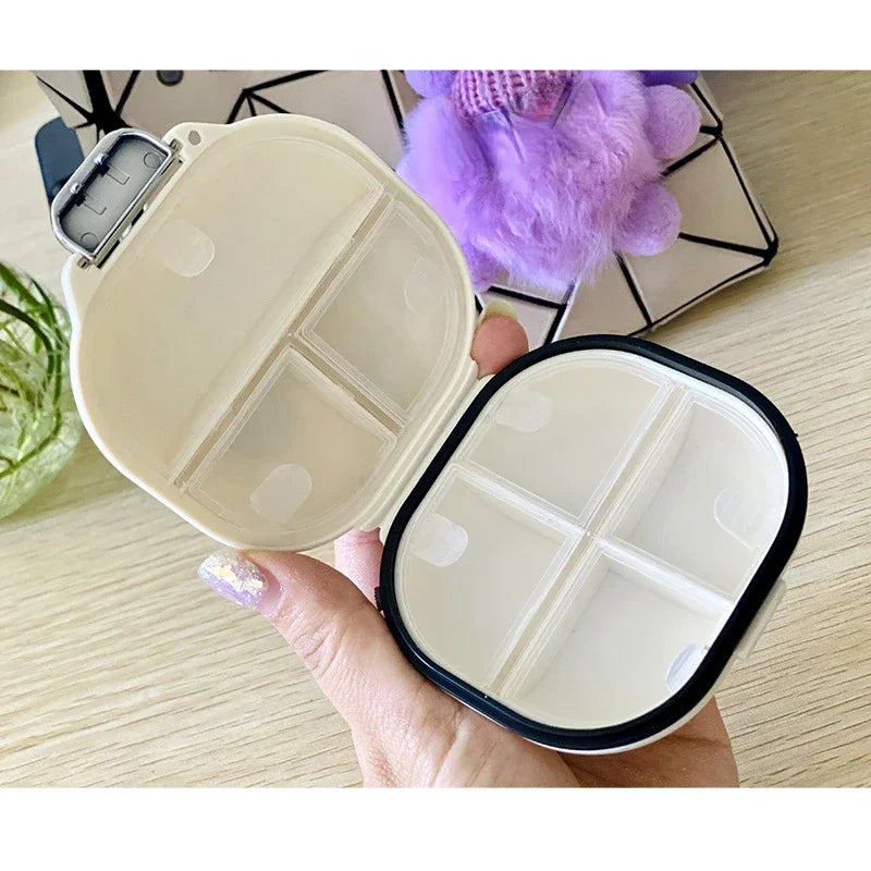 Compact 7-Compartment Pill Box: Travel-Friendly & Lightweight Medicine Organizer