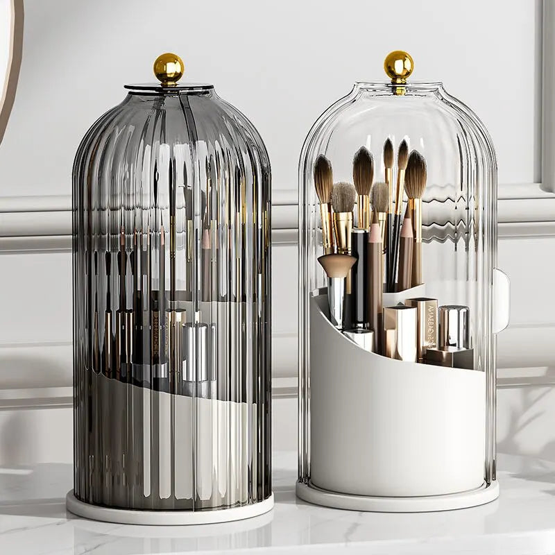 Rotating Makeup Puff and Beauty Egg Storage Shelf