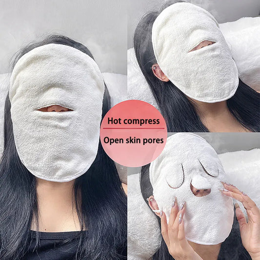 Cotton Hot Compress Towel for Skin Care and Facial Beauty Therapy